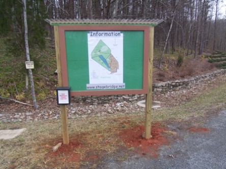 Entrance Information Kiosk at Stagebridge